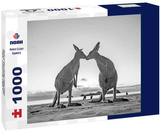 Noah Jigsaw Puzzle Full moon rising over High Peaks. Pinnacles National Park, California, USA in black white 1000 pieces