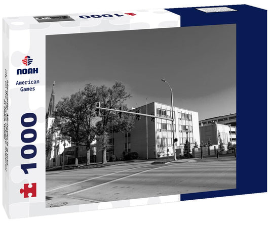 Noah Jigsaw Puzzle Marquette, Michigan is a port city on the shores of Lake Superior in black white 1000 pieces