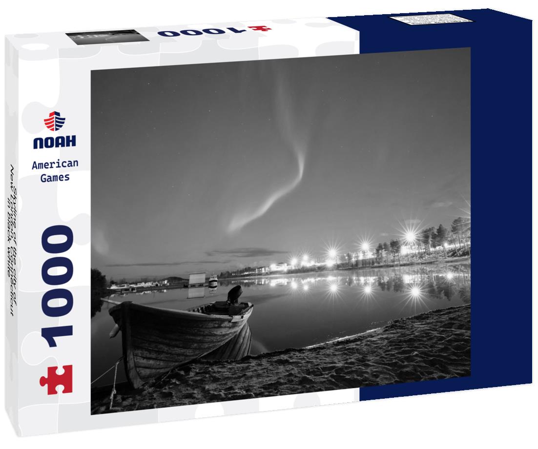 Noah Jigsaw Puzzle Skyline of the city of New London, Connecticut in black white 1000 pieces