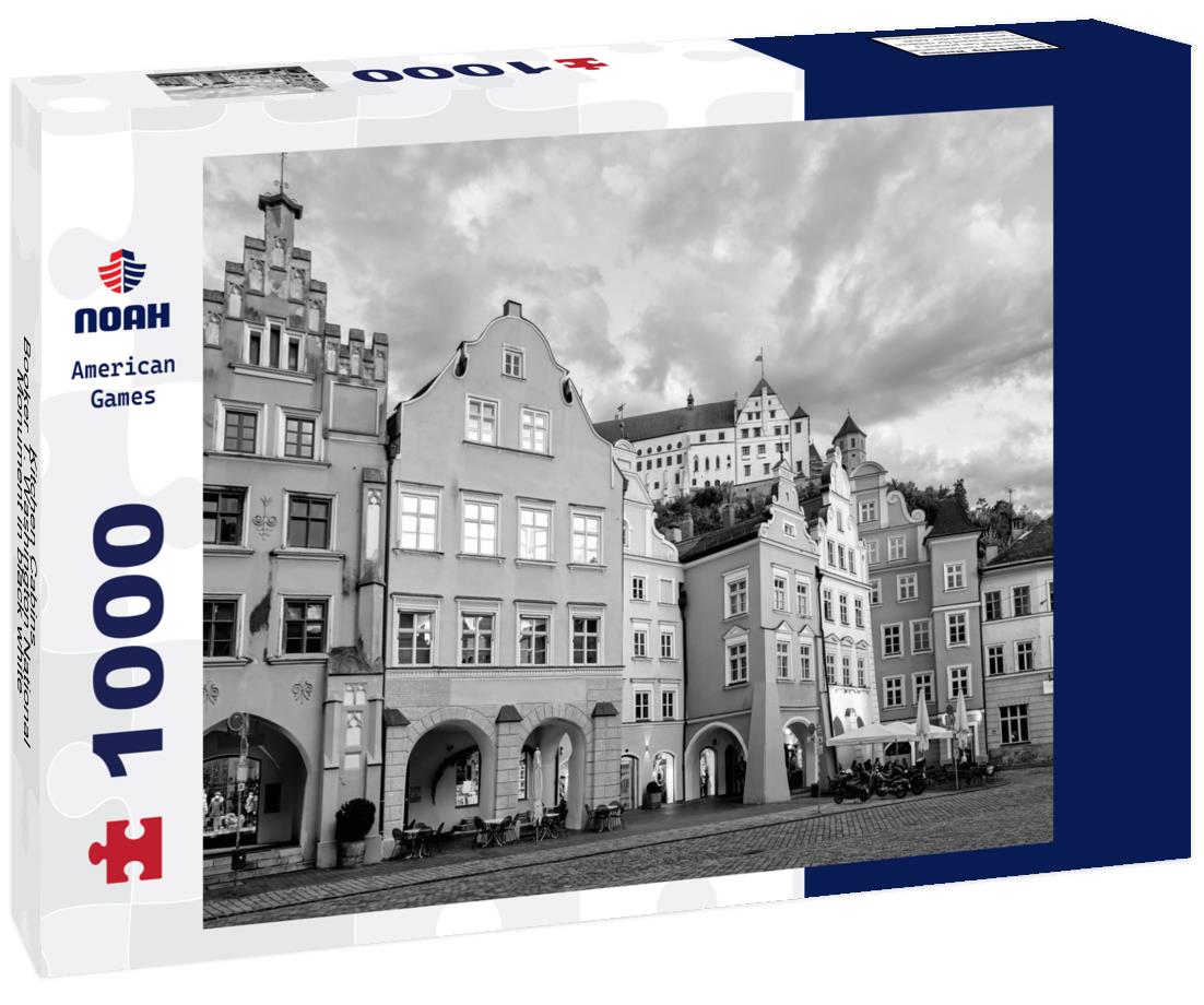 Noah Jigsaw Puzzle Kitchen Cabins - Booker T. Washington National Monument in black white 1000 pieces