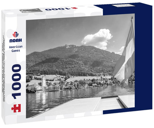 Noah Jigsaw Puzzle Joshua trees (Yucca brevifolia) in Hall of Horrors area of Joshua Tree National Park, California in black white 1000 pieces