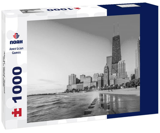 Noah Jigsaw Puzzle Alter Mühlpark, Roswell GA in black white 1000 pieces