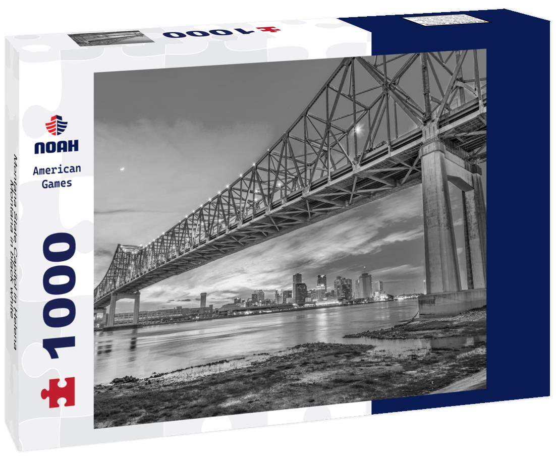 Noah Jigsaw Puzzle Montana State Capitol in Helena Montana in black white 1000 pieces