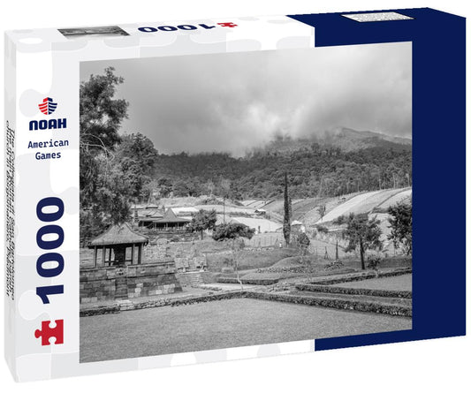 Noah Jigsaw Puzzle The Collegiata di San Bartolomeo the main Roman Catholic parish church in Borgomanero, Piedmont, Italy in black white 1000 pieces