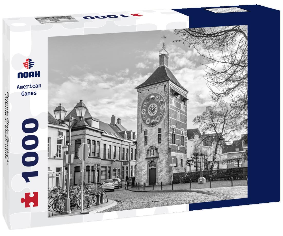 Noah Jigsaw Puzzle Georgia State Capitol in Atlanta in black white 1000 pieces