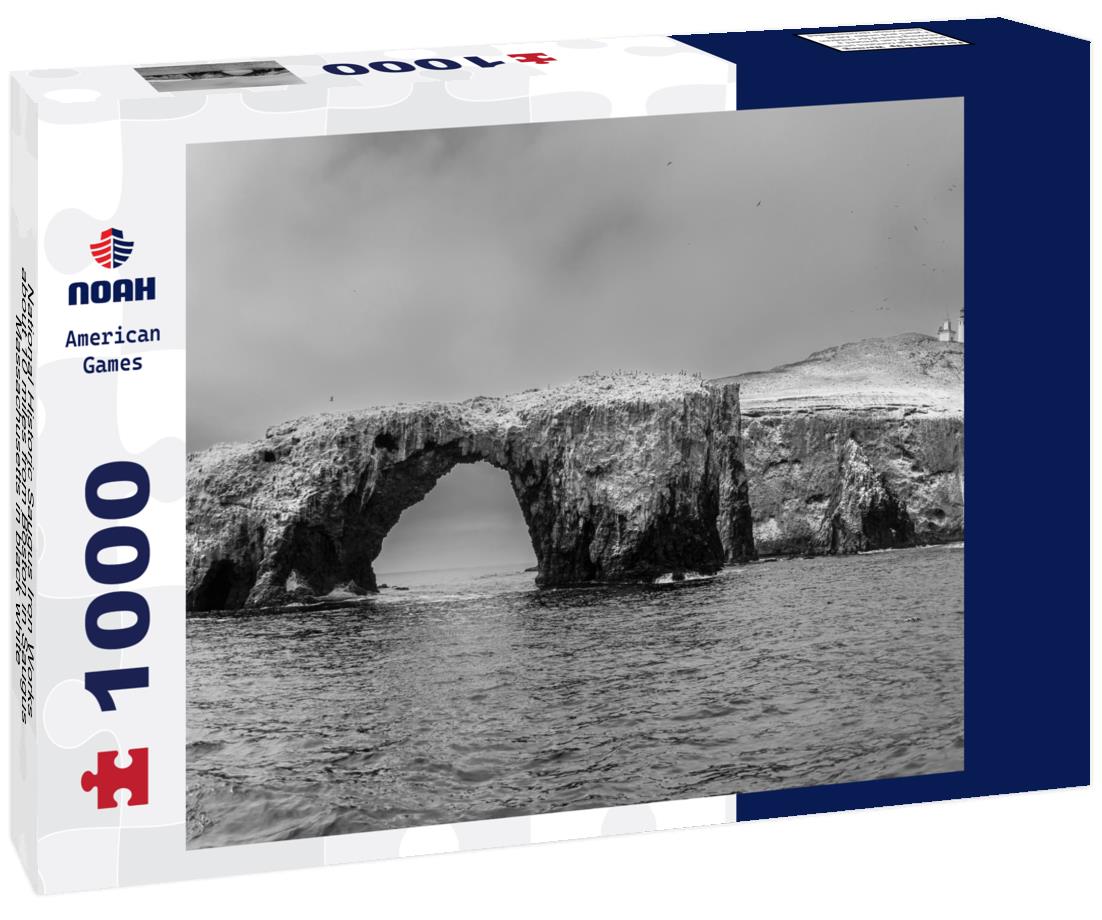 Noah Jigsaw Puzzle National Historic Saugus Iron Works about 10 miles from Boston in Saugus, Massachusetts in black white 1000 pieces