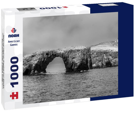 Noah Jigsaw Puzzle National Historic Saugus Iron Works about 10 miles from Boston in Saugus, Massachusetts in black white 1000 pieces