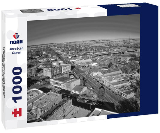 Noah Jigsaw Puzzle Chicago, Illinois, USA Skyline in downtown Lincoln Park at dusk in black white 1000 pieces