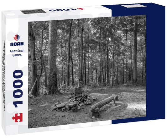 Noah Jigsaw Puzzle Milwaukee, Wisconsin, USA downtown city skyline on Lake Michigan at twilight in black white 1000 pieces