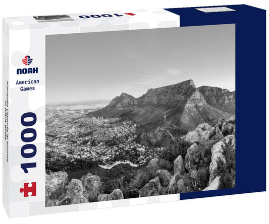 Noah Jigsaw Puzzle Kampala Uganda at sunrise in black white 1000 pieces