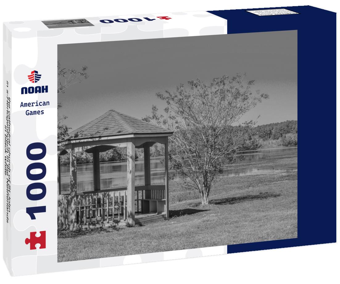 Noah Jigsaw Puzzle the cathedral church of St John in s-Hertogenbosch in the Netherlands in black white 1000 pieces