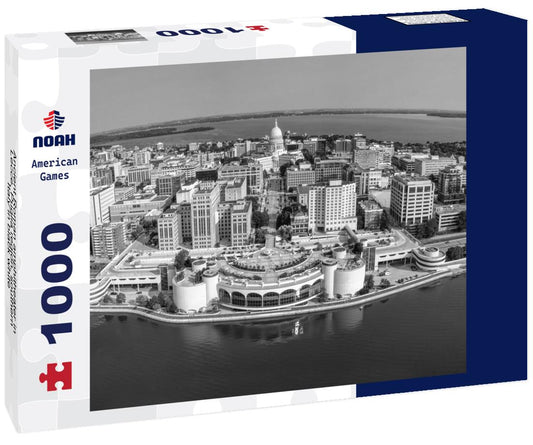 Noah Jigsaw Puzzle Ancient Roman amphitheater in Lecce, Puglia region, southern Italy in black white 1000 pieces