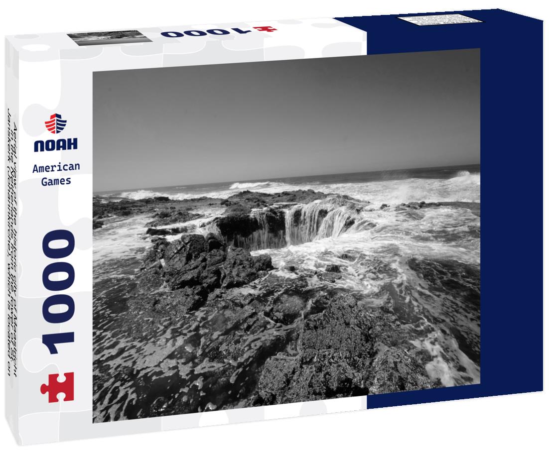 Noah Jigsaw Puzzle Aerial view of the historic city of Maastricht in the Netherlands from the tower of St. Janskerk (Johannkirche), which is located on Vrijthof Square in the city center in black white 1000 pieces