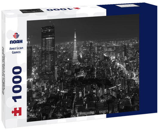 Noah Jigsaw Puzzle Germany's landmark - beautiful Passau in Bavaria. View with famous cathedral and bridge in black white 1000 pieces