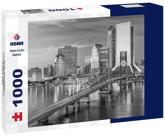 Noah Jigsaw Puzzle Biloxi, Mississippi, USA at Biloxi Lighthouse in black white 1000 pieces