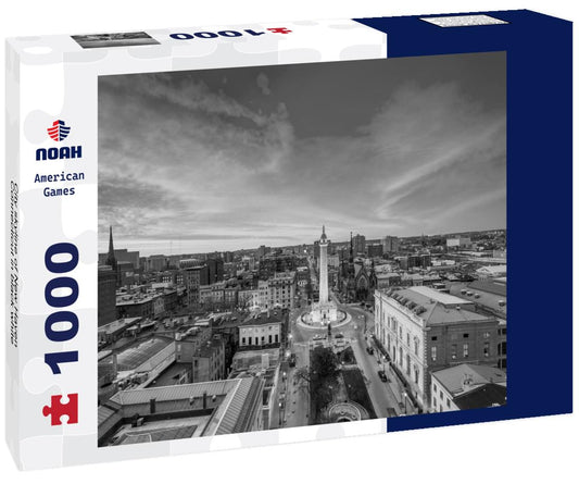 Noah Jigsaw Puzzle City skyline of New Haven, Connecticut in black white 1000 pieces