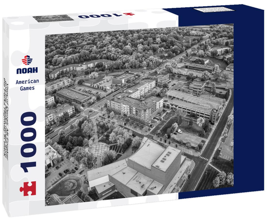 Noah Jigsaw Puzzle View of Denali, Mt Foraker and the Alaska range from the Parks Highway in black white 1000 pieces