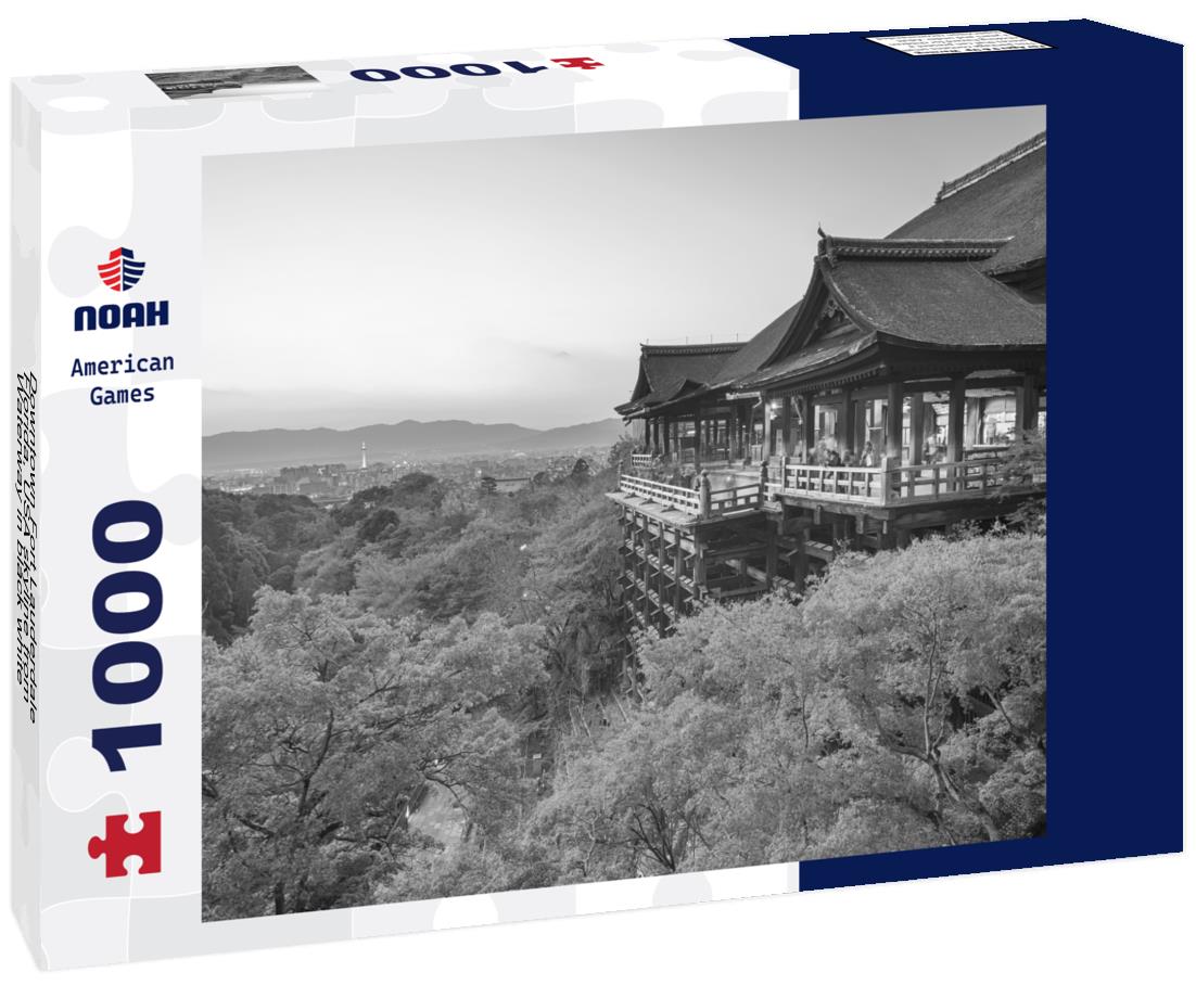 Noah Jigsaw Puzzle Downtown Fort Lauderdale, Florida, USA skyline from Waterway in black white 1000 pieces