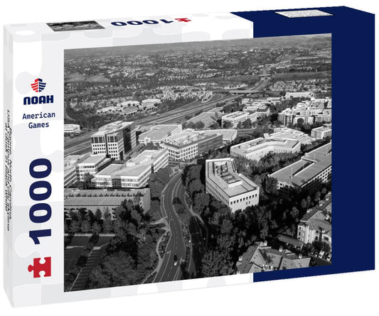 Noah Jigsaw Puzzle Boone, North Carolina, USA Campus and city skyline at dusk in black white 1000 pieces