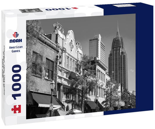 Noah Jigsaw Puzzle Columbus, Ohio, USA skyline at the river at dusk in black white 1000 pieces