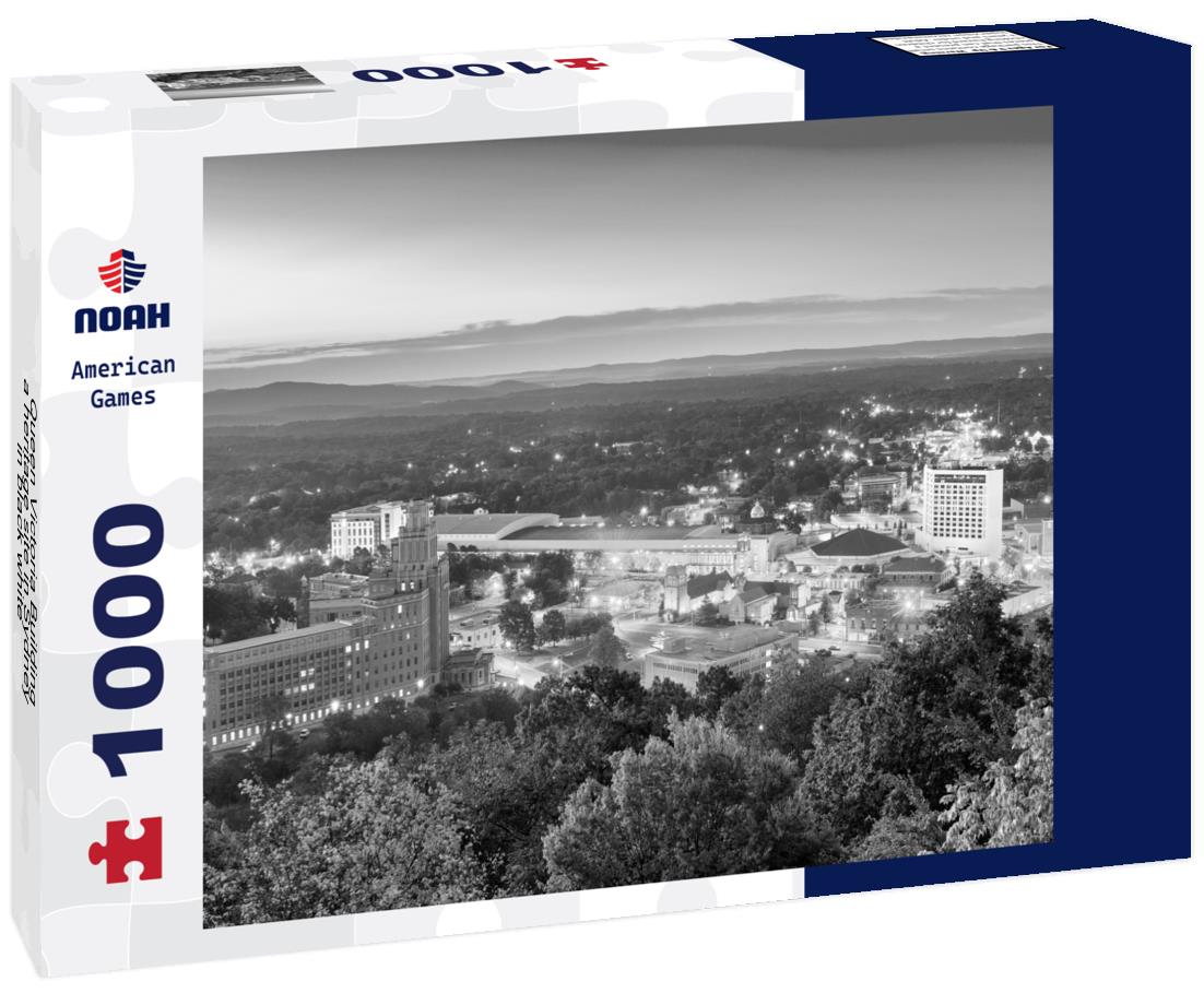 Noah Jigsaw Puzzle Queen Victoria Building, a heritage site in Sydney in black white 1000 pieces