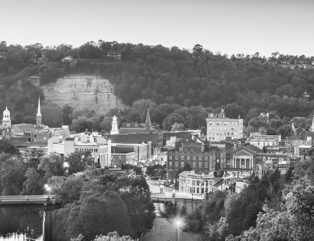 Noah Jigsaw Puzzle City Church in Karlsruhe, Market Square, in Germany in black white 1000 pieces