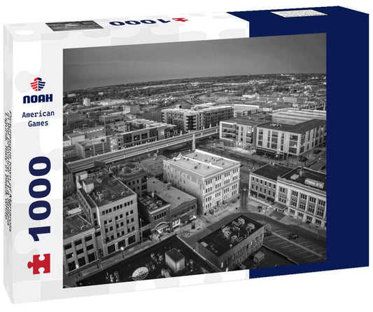 Noah Jigsaw Puzzle Picturesque town of Manarola, in the province of La Spezia, Liguria, Italy in black white 1000 pieces