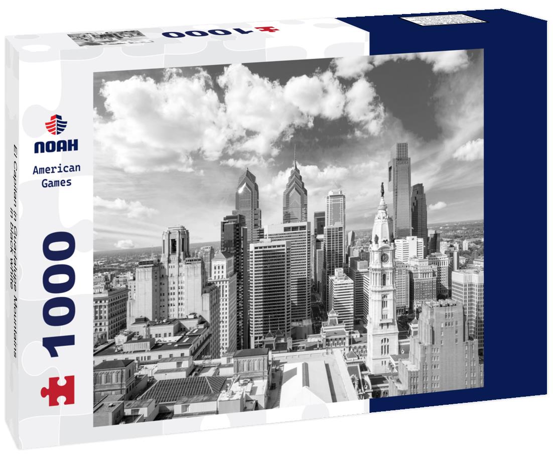 Noah Jigsaw Puzzle El Capitan in Guadalupe Mountains in black white 1000 pieces