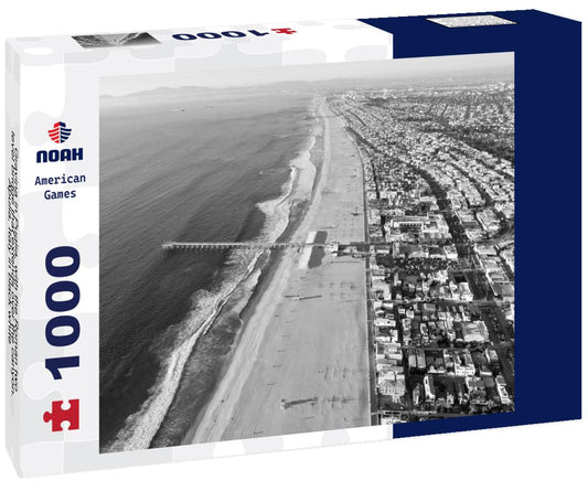 Noah Jigsaw Puzzle Gravina in Puglia, with the Roman two-level bridge that extends over the canyon. Apulia, Italy in black white 1000 pieces