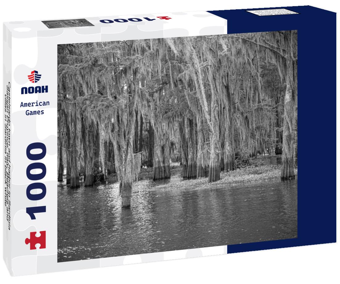 Noah Jigsaw Puzzle Castelsardo town and harbor in Sardinia, Sassari Province, Italy. Beaches and villas in Sardinia in black white 1000 pieces