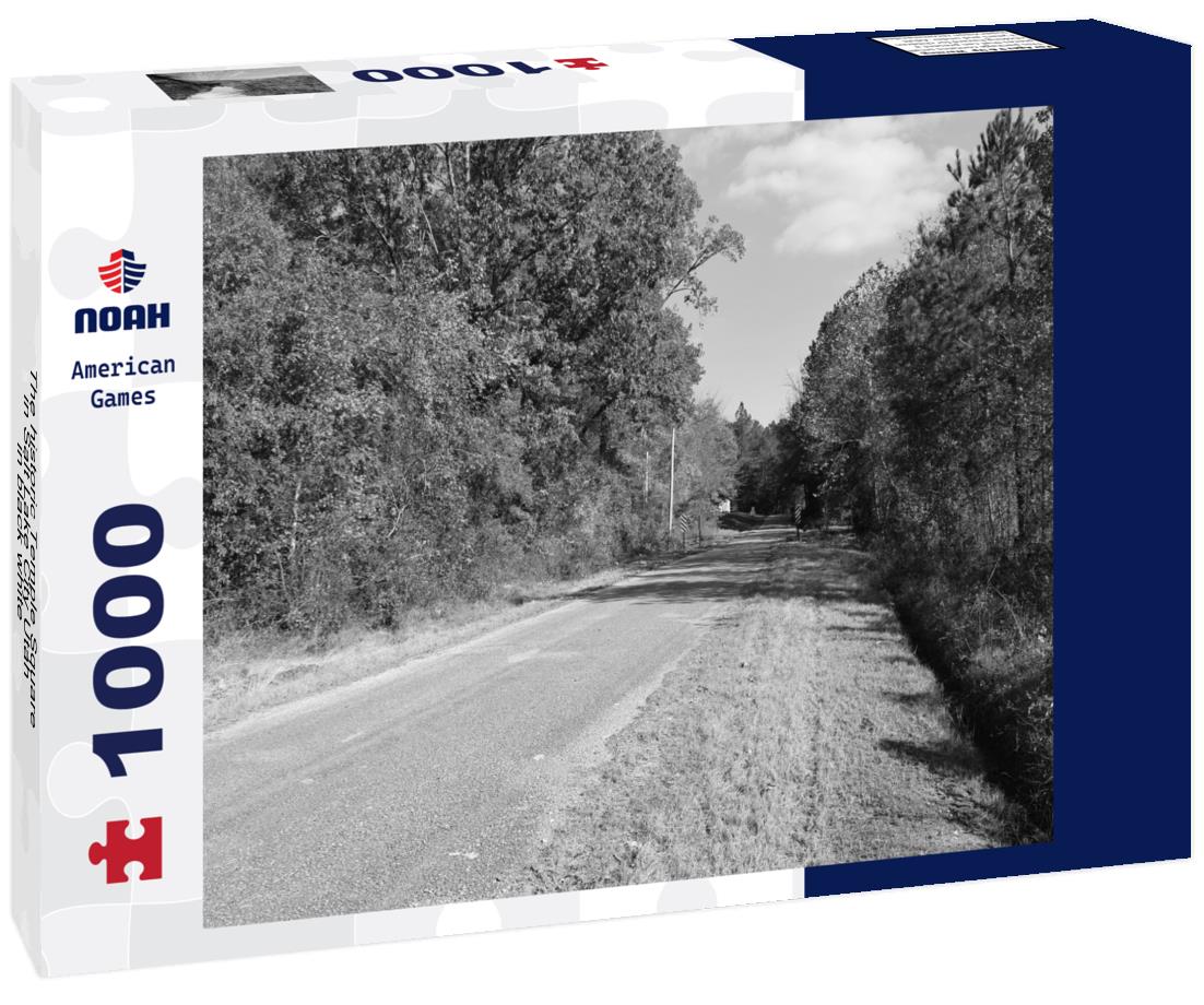 Noah Jigsaw Puzzle The historic Temple Square in Salt Lake City Utah in black white 1000 pieces