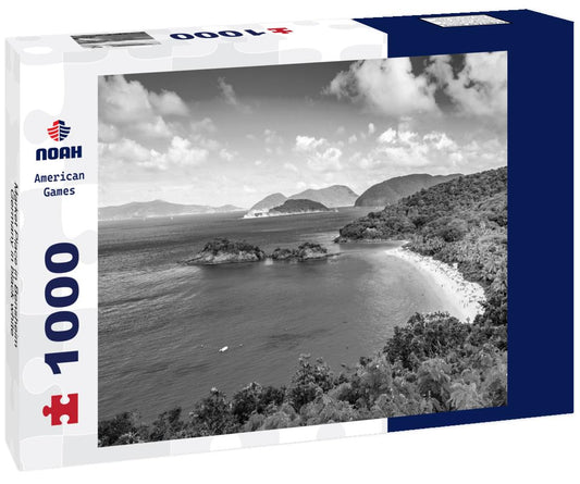 Noah Jigsaw Puzzle Market Place in Bensheim, Germany in black white 1000 pieces