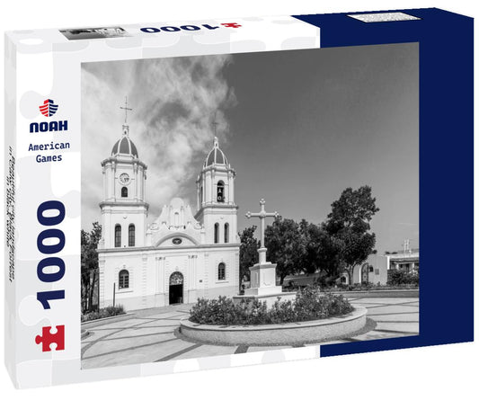 Noah Jigsaw Puzzle Beautiful city landscape in Calw city, Black Forrest in black white 1000 pieces