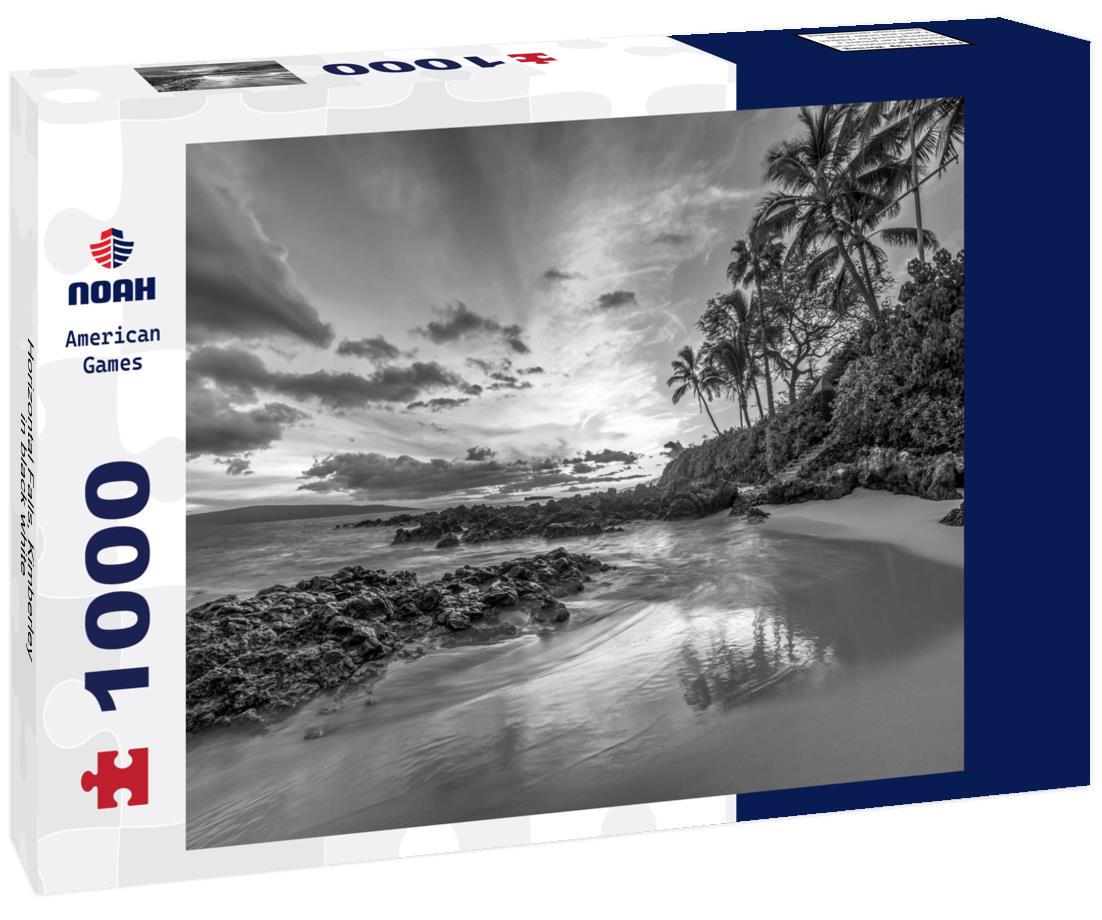 Noah Jigsaw Puzzle Horizontal Falls, Kimberley in black white 1000 pieces