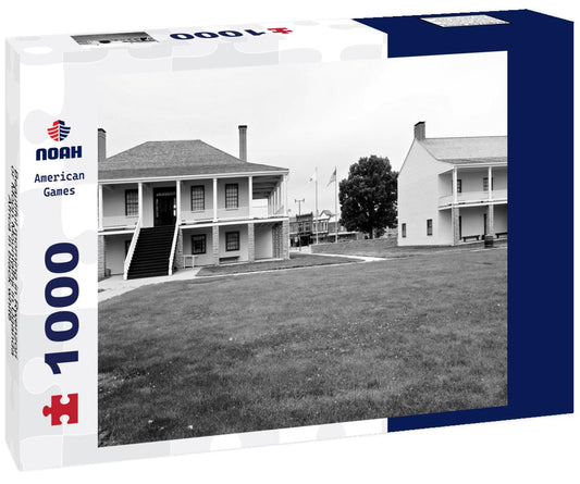 Noah Jigsaw Puzzle Beautiful morning in Rwenzori or Moon Mountains in Uganda, Africa in black white 1000 pieces