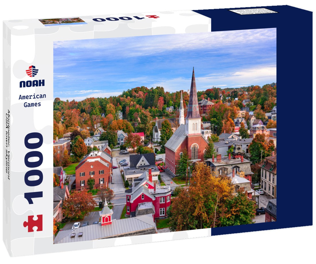 Noah Jigsaw Puzzle Montpelier, Vermont, USA town skyline 1000 pieces