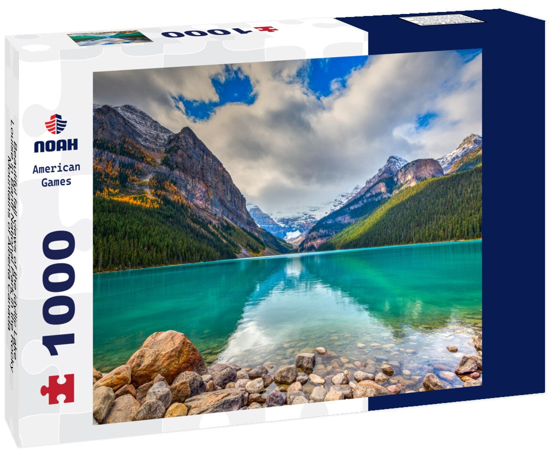 Noah Jigsaw Puzzle Beautiful fall views of the idyllic Lake Louise in Banff National Park in the Rocky Mountains of Alberta Canada 1000 pieces