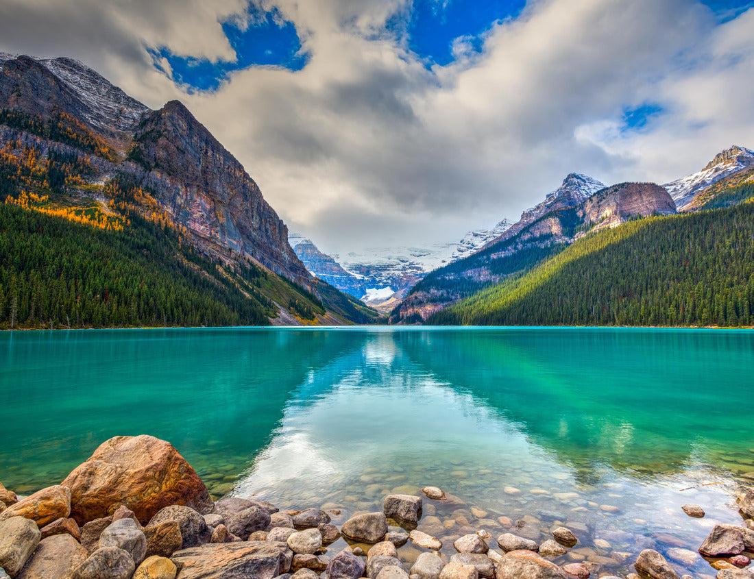 Noah Jigsaw Puzzle Beautiful fall views of the idyllic Lake Louise in Banff National Park in the Rocky Mountains of Alberta Canada 1000 pieces