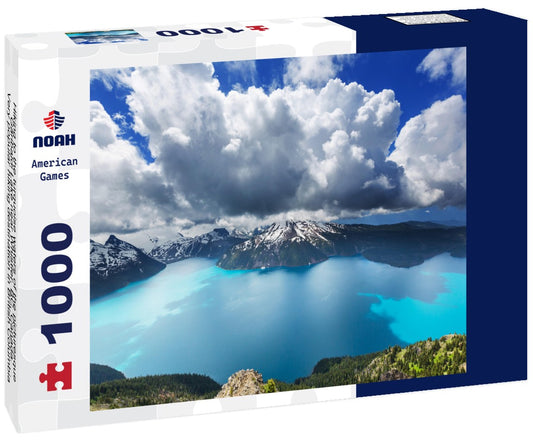 Noah Jigsaw Puzzle Hiking to the turquoise waters of the picturesque Garibaldi Lake near Whistler, BC, Canada. Very popular hiking destination in British Columbia 1000 pieces