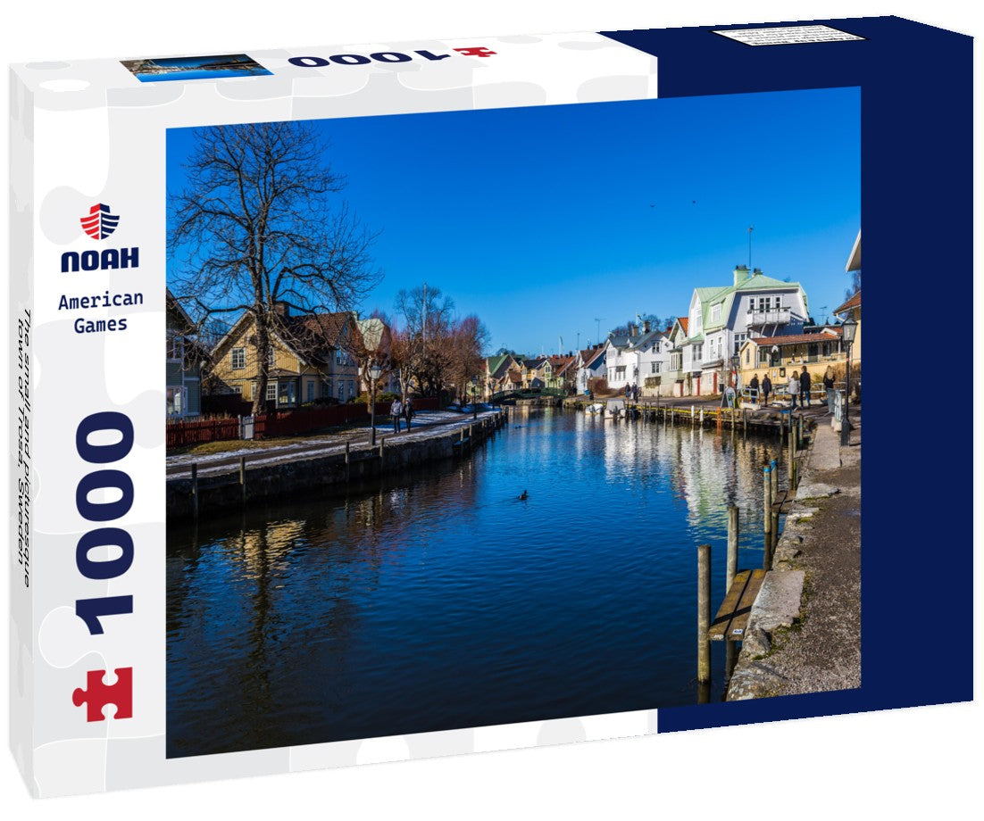 Small and picturesque town of Trosa, Sweden. 1000pc PuzzleBlack and White