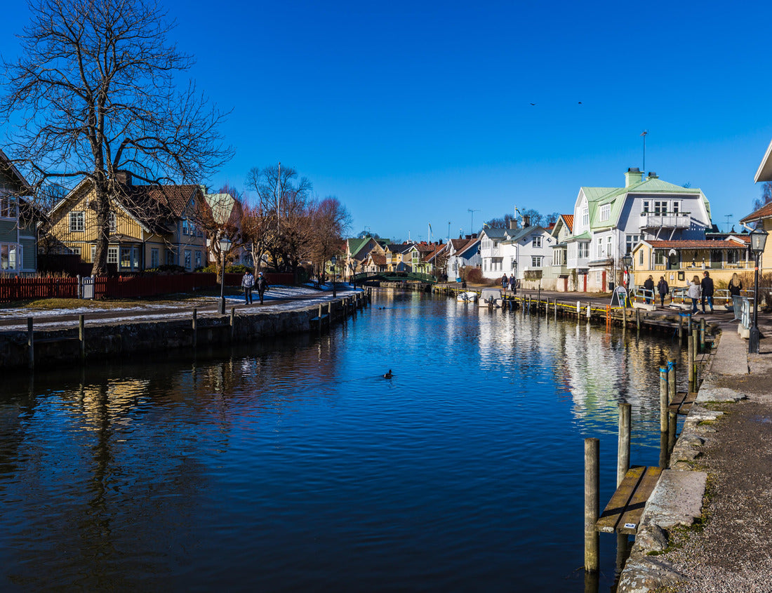 Small and picturesque town of Trosa, Sweden. 1000pc PuzzleBlack and White