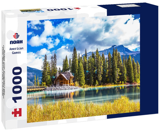 Noah Jigsaw Puzzle Bridge over Emerald Lake. Camping and coniferous forest. Yoho National Park, Canada 1000 pieces