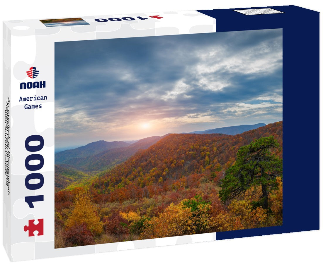 Noah Jigsaw Puzzle An overlook at Shenandoah National Park in Virginia with autumn colors 1000 pieces