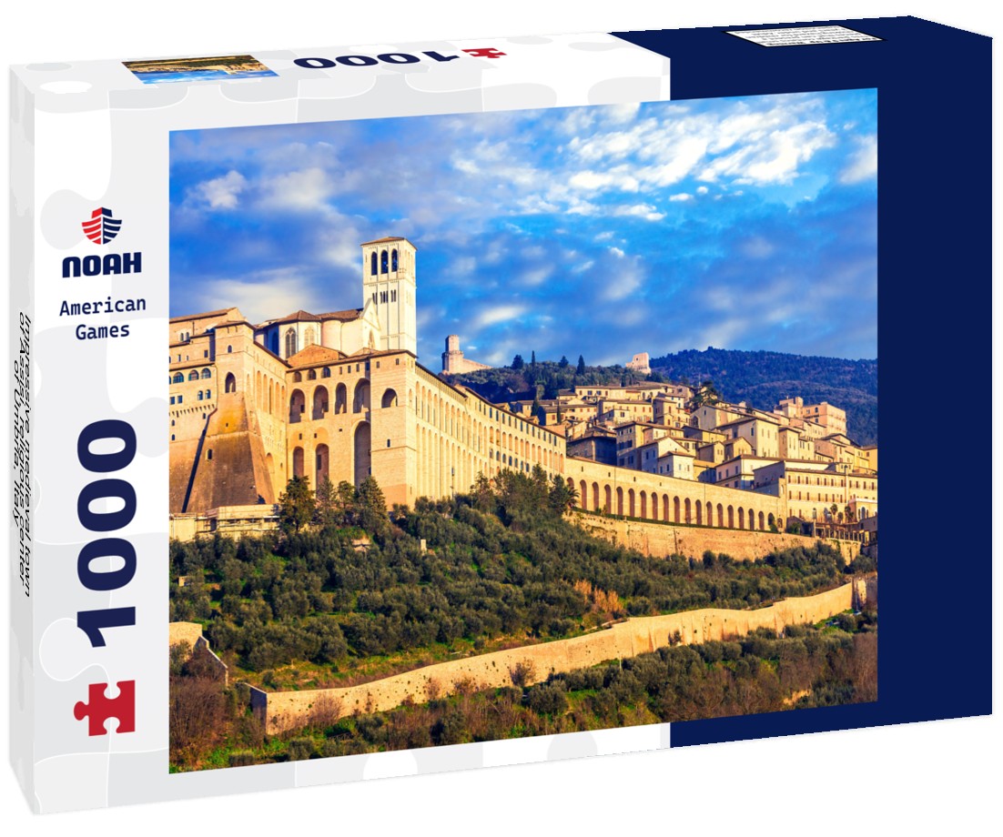 Noah Jigsaw Puzzle Impressive medieval town of Assisi, religious center of Umbria, Italy 1000 pieces