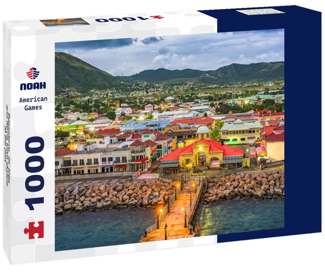 Noah Jigsaw Puzzle Basseterre, St. Kitts and Nevis town skyline at the port 1000 pieces