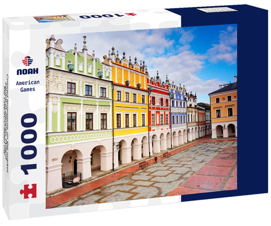 Noah Jigsaw Puzzle Colored tenements on the market square in Zamosc, Poland - the UNESCO-listed city 1000 pieces