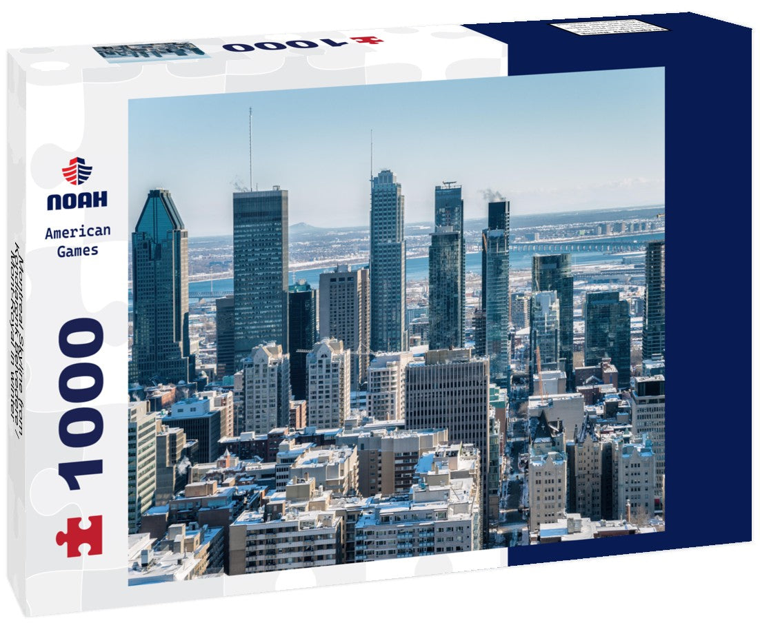 Noah Jigsaw Puzzle Montreal Skyline from Kondiaronk Belvedere / Mont-Royal in winter 1000 pieces