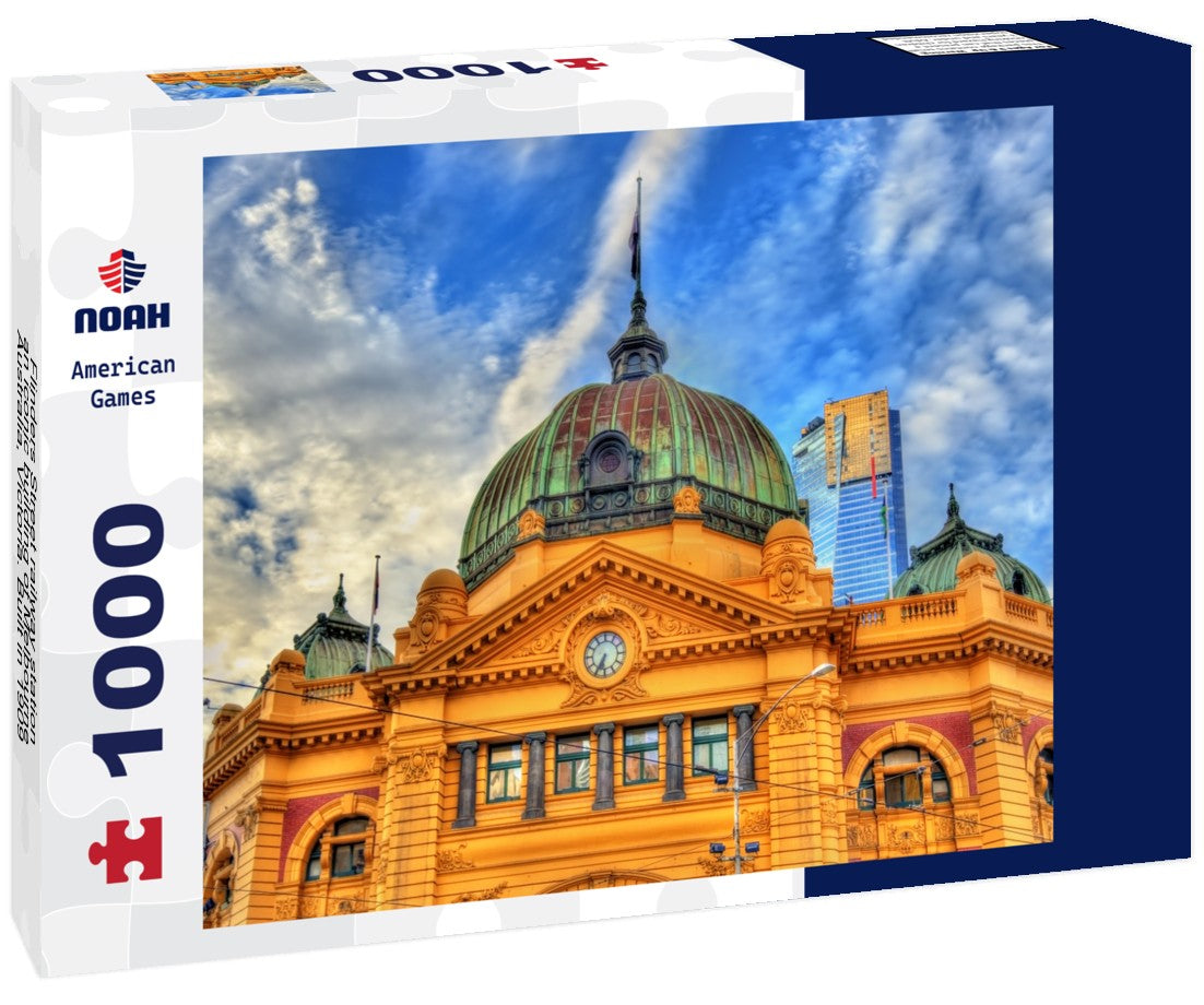 Noah Jigsaw Puzzle Flinders Street railway station, an iconic building of Melbourne - Australia, Victoria. Built in 1909 1000 pieces