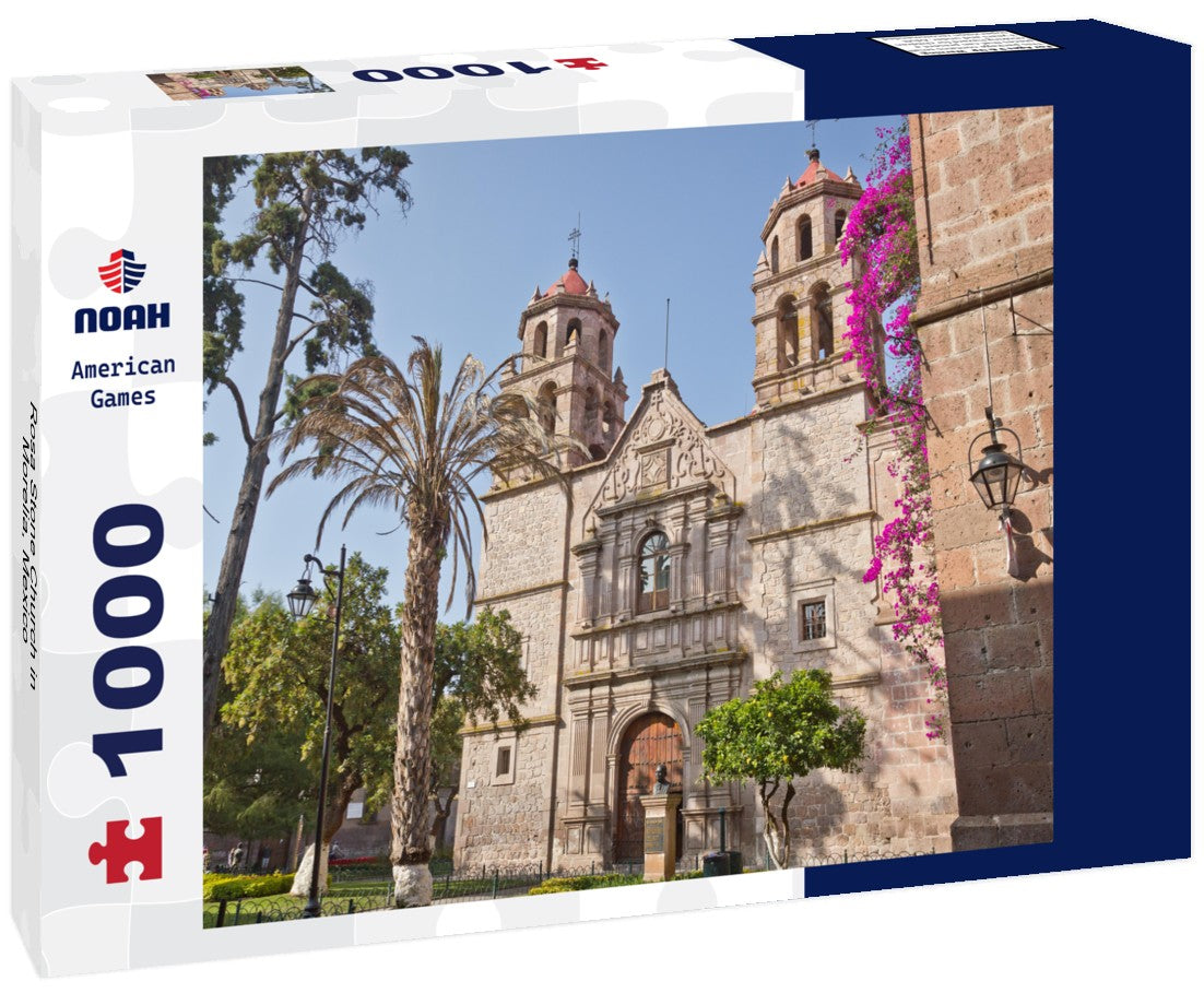 Noah Jigsaw Puzzle Rosa Stone Church in Morelia, Mexico 1000 pieces