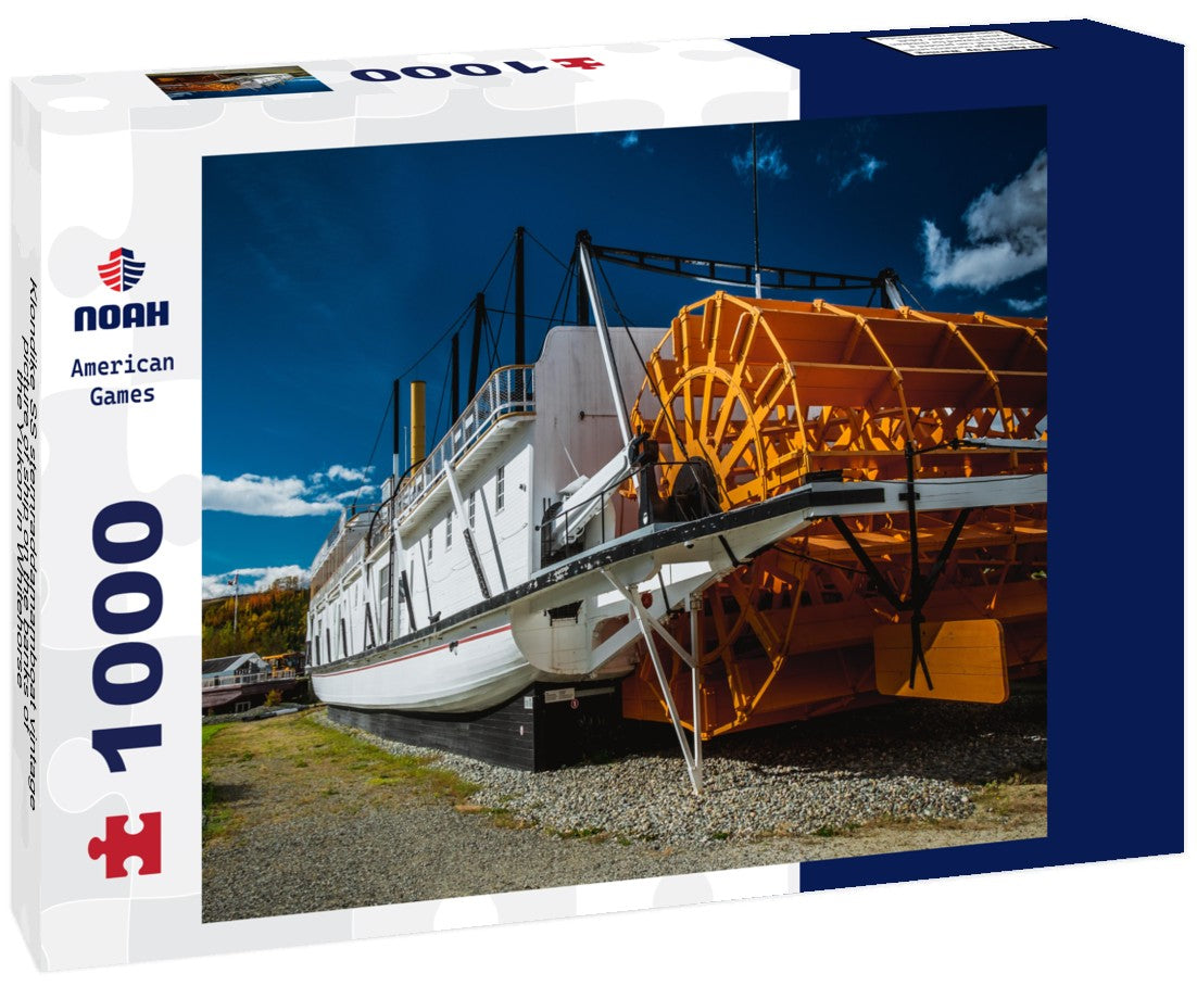 Noah Jigsaw Puzzle Klondike SS sternraddamamboat vintage picture of ship on the banks of the Yukon in Whitehorse 1000 pieces